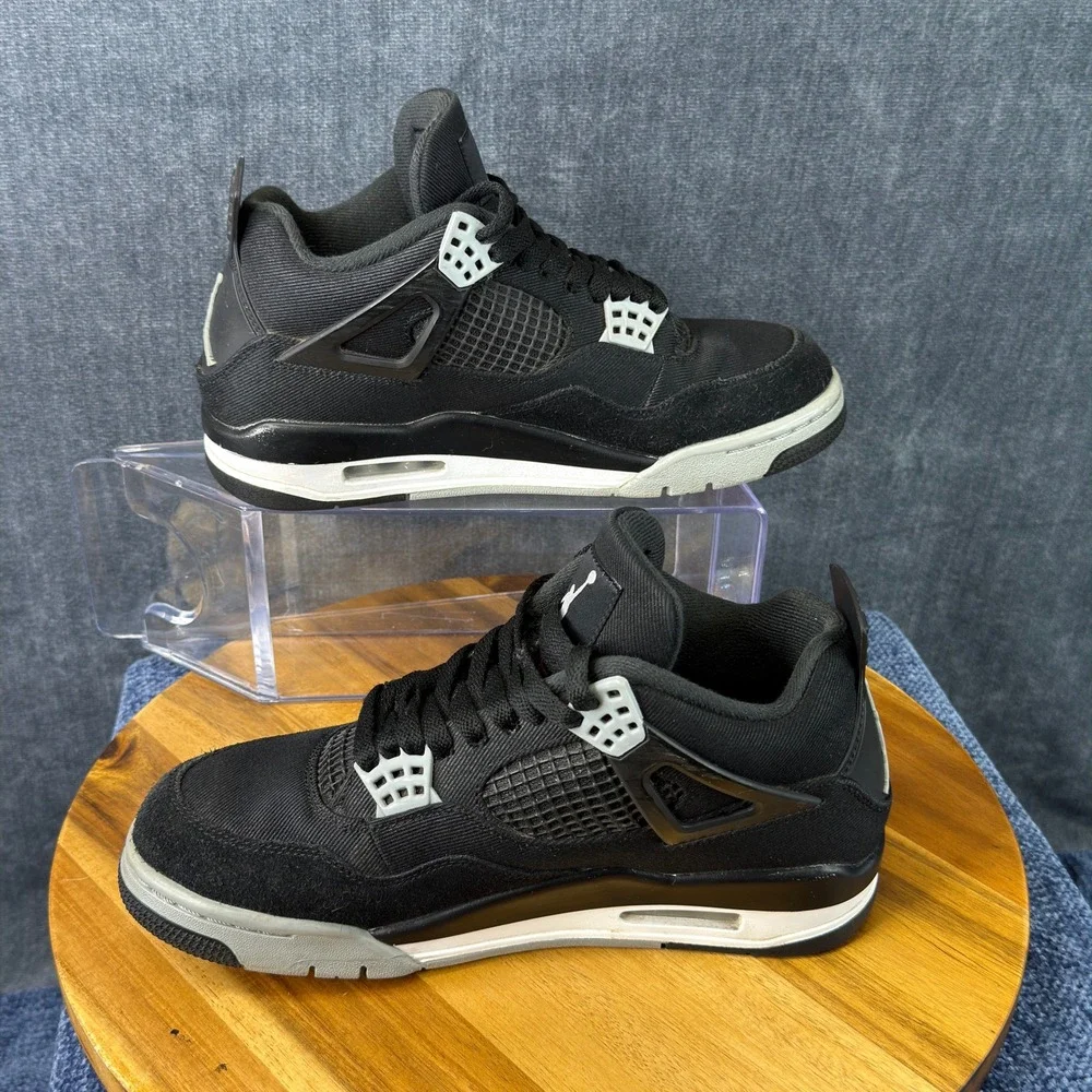 Nike Air Jordan 4 Retro SE Black Canvas DH7138-006 Mens Size 7.5 Wmns 9 Box